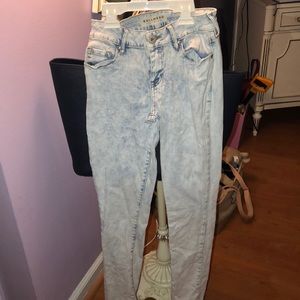 light wash skinny jeans size 0 pacsun